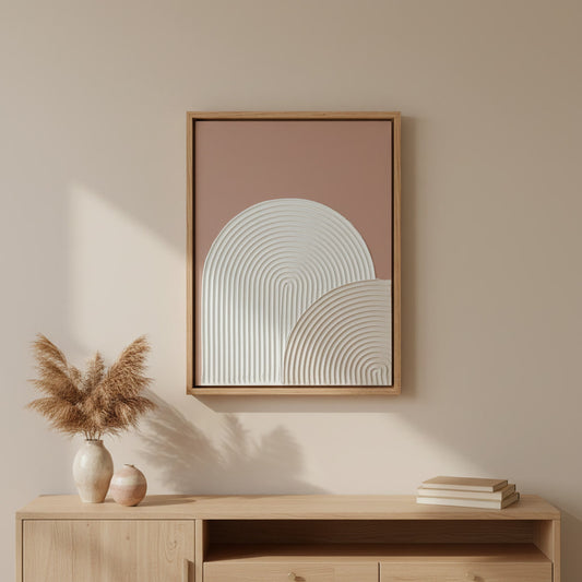 Handmade Neutral Arches | Minimal Textured Art Work