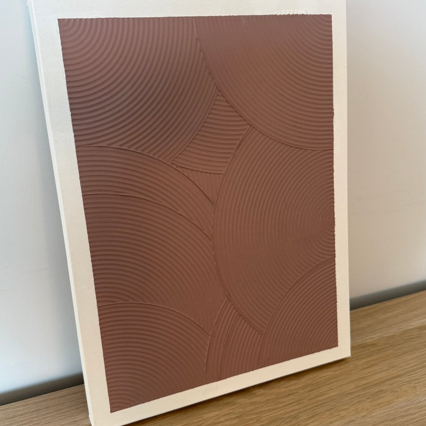 Textured Wall Art | Curves Series Mauve