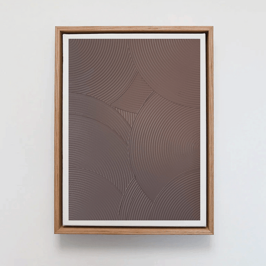 Textured Wall Art | Curves Series Mauve