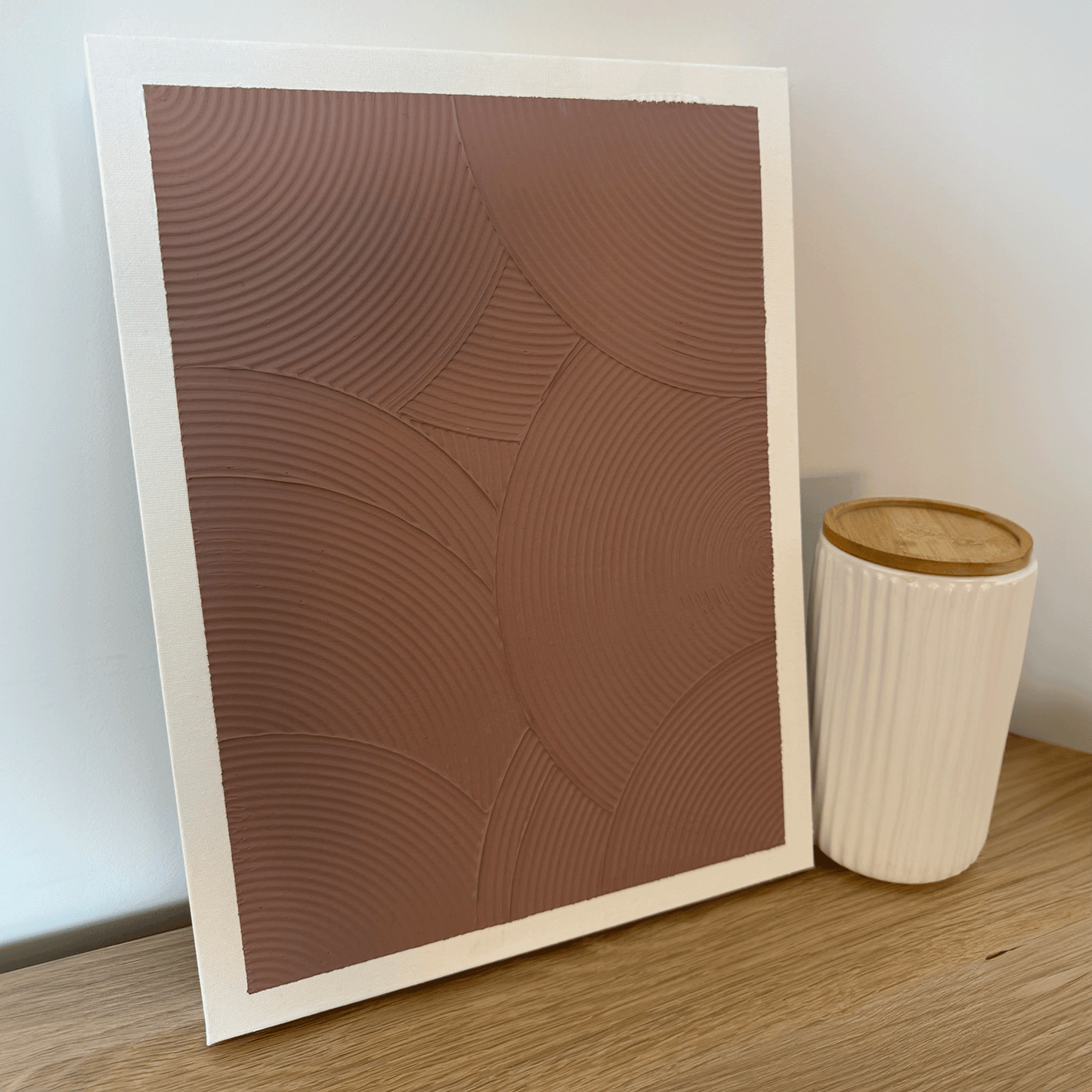 Textured Wall Art | Curves Series Mauve
