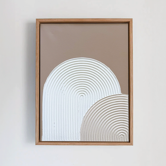 Handmade Neutral Arches | Minimal Textured Art Work