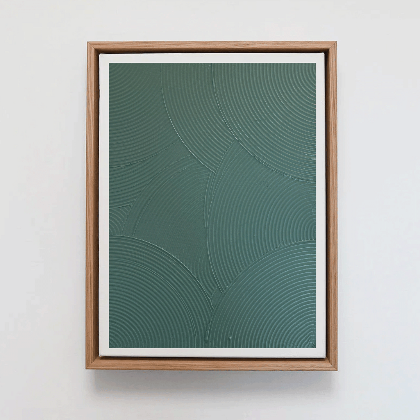 Textured Wall Art | Curves Series Olive Green