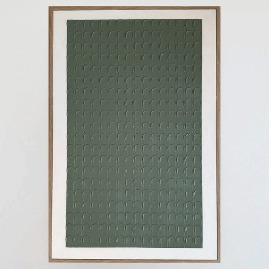 Textured Wall Art | Olive Droplets