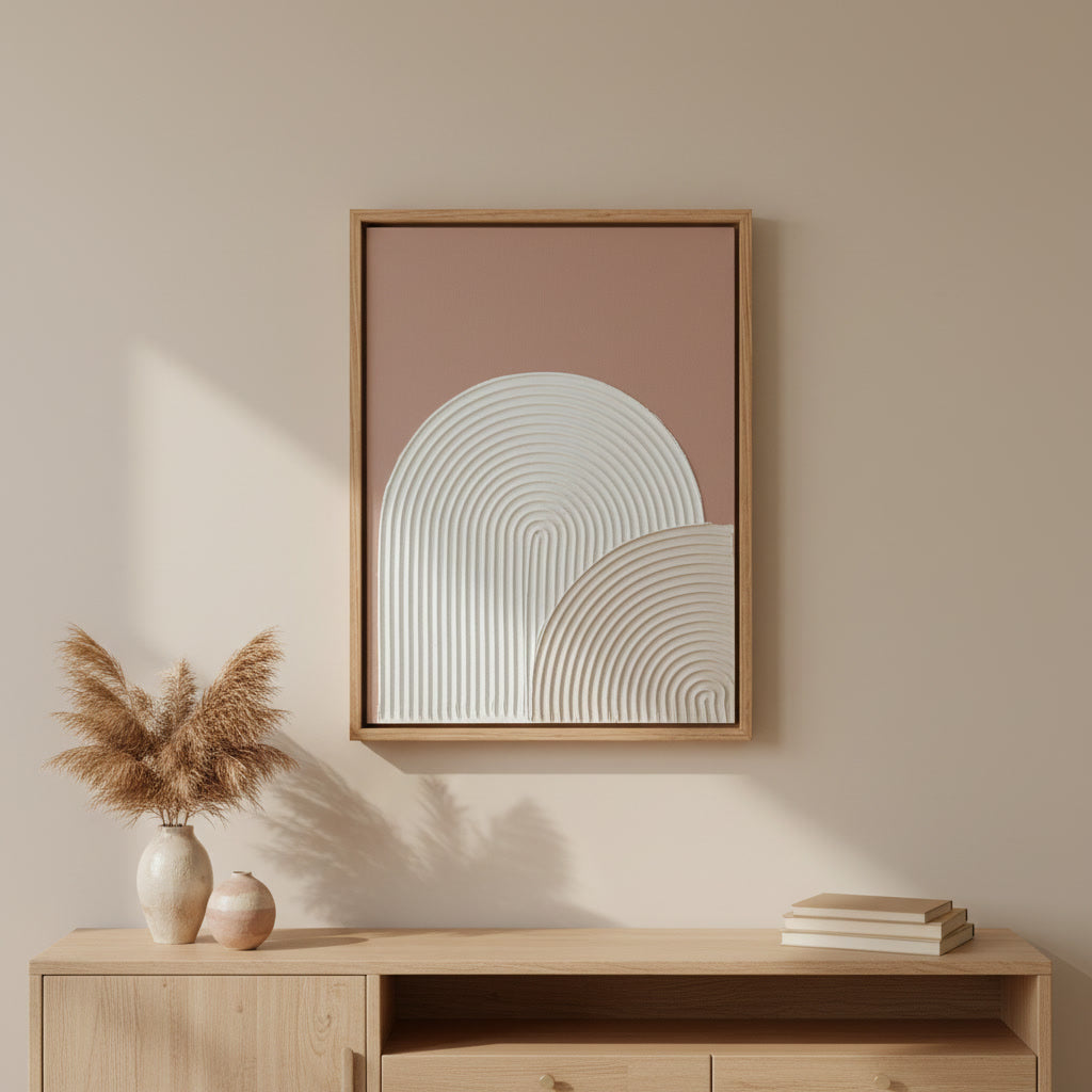 Handmade Neutral Arches | Minimal Textured Art Work
